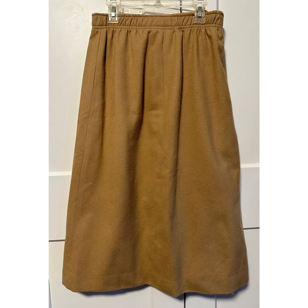 6. Vintage homemade camel skirt; wool